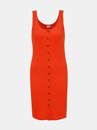 Oranžové rebrované šaty Jacqueline de Yong Nevada