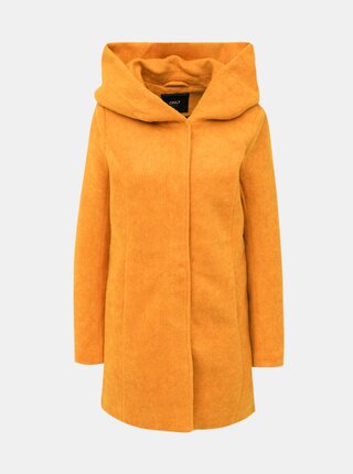 Horčicový kabát ONLY Sedona