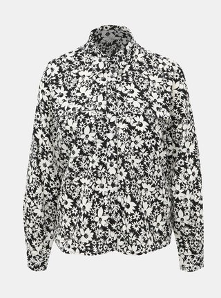 Bielo-čierna kvetovaná košeľa ONLY Ophelia