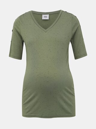 Zelené vzorované tehotenské tričko Mama.licious Sibby