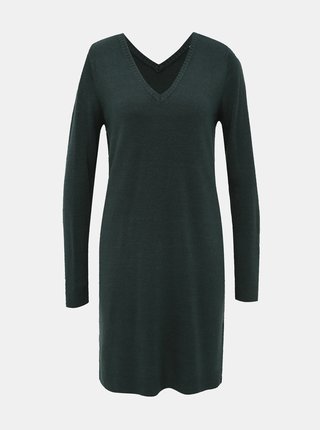 Tmavozelené svetrové šaty Jacqueline de Yong Valley