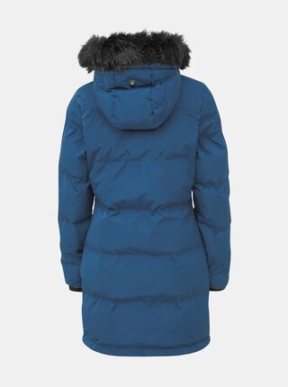 Modrý dámsky prešívaný vodeodolný zimný kabát killtec Callena