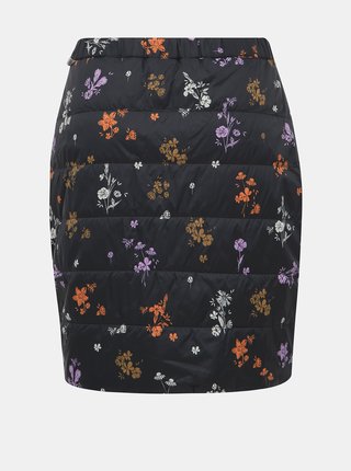 Čierna kvetovaná prešívaná funkčná sukňa Maloja Turbinasca
