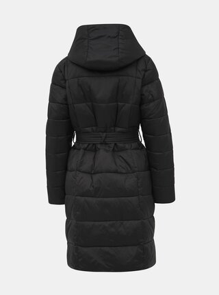 Čierny prešívaný zimný kabát Dorothy Perkins