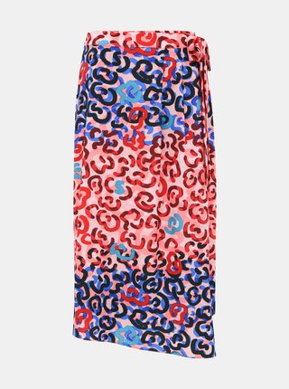 Modro-ružová vzorovaná sukňa M&Co