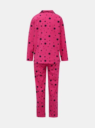 Rúžové vzorované dvojdielne pyžamo M&Co