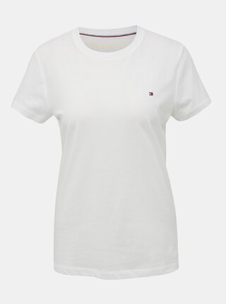 Biele dámske basic tričko Tommy Hilfiger Heritage