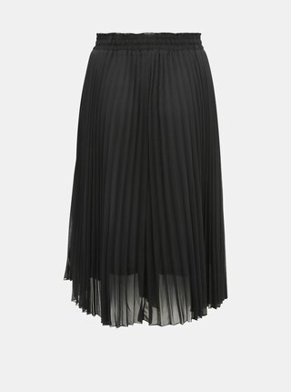 Čierna plisovaná midi sukňa ONLY CARMAKOMA Sarah