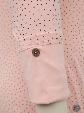 Rúžové dámske vzorované tričko Ragwear Pinch
