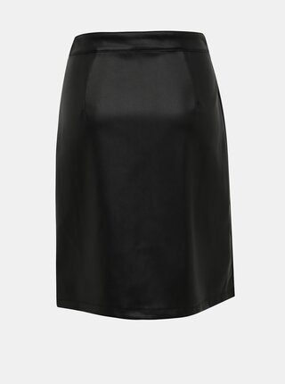 Čierna koženková sukňa VILA Jasa