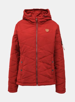 Červená dámska vodeodolná zimná bunda SAM 73