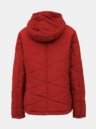 Červená dámska vodeodolná zimná bunda SAM 73