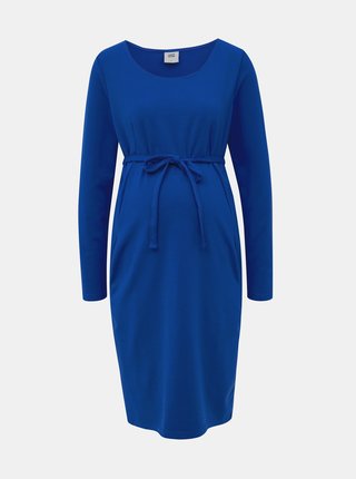 Modré púzdrové tehotenské šaty Mama.licious Jaden