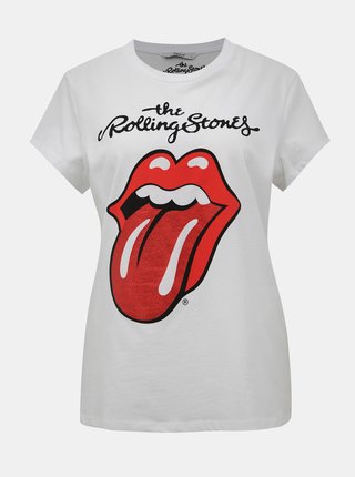 Biele tričko ONLY Rolling Stones
