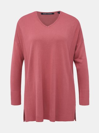 Rúžový dámsky sveter Blue Seven