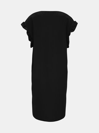 Čierne šaty s volánom VILA Joan