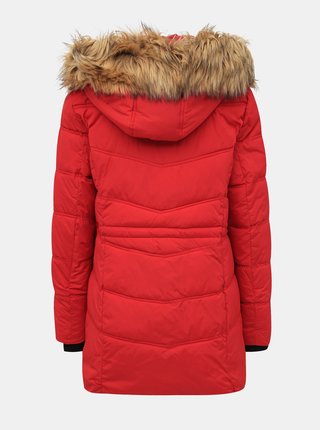 Červená prešívaná zimná bunda ONLY New Ottowa