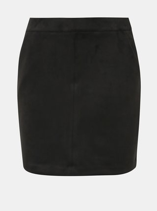 Černá sukně v semišové úpravě VERO MODA Donna