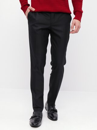 Černé slim fit kalhoty Selected Homme Mylostate