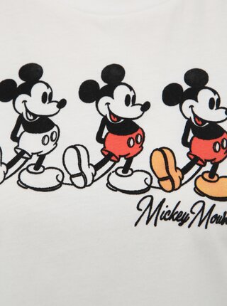 Biele tričko s potlačou TALLY WEiJL Disney Mickey