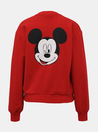 Červená mikina s potlačou TALLY WEiJL Disney Mickey