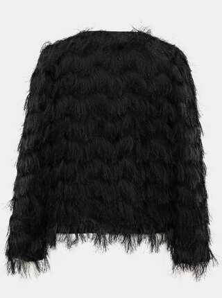 Čierne sako s dlhým vlasom M&Co