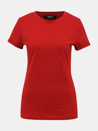 Červené dámske basic tričko ZOOT Camu
