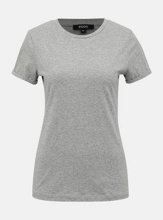 Šedé dámské basic tričko ZOOT Camu
