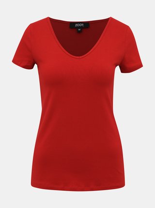 Červené dámske basic tričko ZOOT Dora