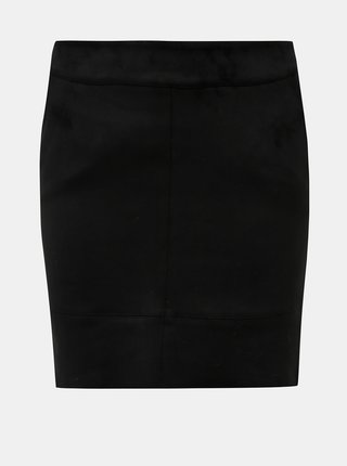 Čierna púzdrová mini sukňa v semišovej úprave ONLY Julie