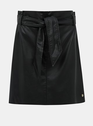 Čierna koženková sukňa Tom Tailor