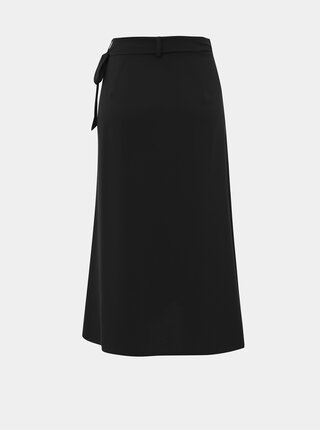 Čierna zavinovacia sukňa Selected Femme Jade