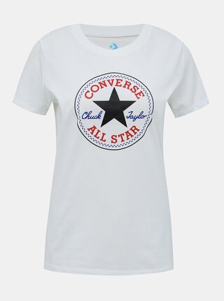 Biele dámske tričko Converse