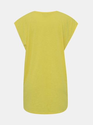 Žlté voľné basic tričko Noisy May Mathilde