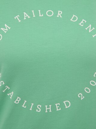 Zelené dámske tričko s potlačou Tom Tailor Denim
