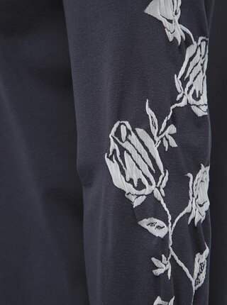 Tmavomodré vzorované tričko Pompea Maglia