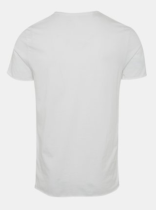Bílé basic tričko s krátkým rukávem Selected Homme Newmerce