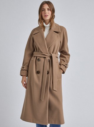 Hnedý kabát Dorothy Perkins
