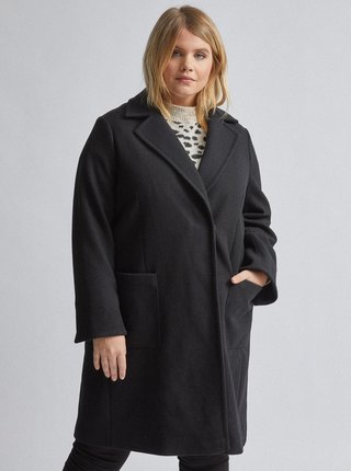 Čierny kabát Dorothy Perkins Curve
