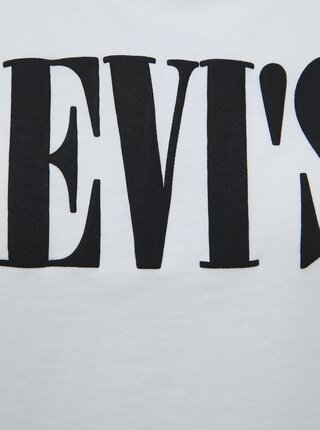 Biele dámske tričko s potlačou Levi's