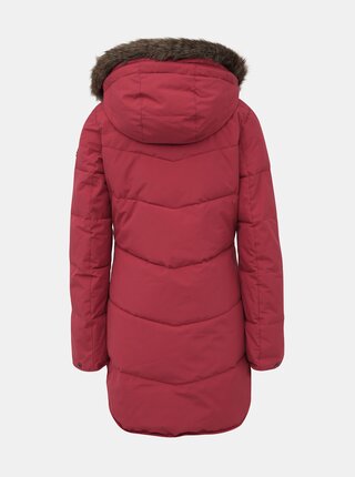Červený zimný vodeodolný kabát Roxy Ellie