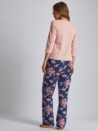 Ružovo-modré kvetované dvojdielne pyžamo Dorothy Perkins