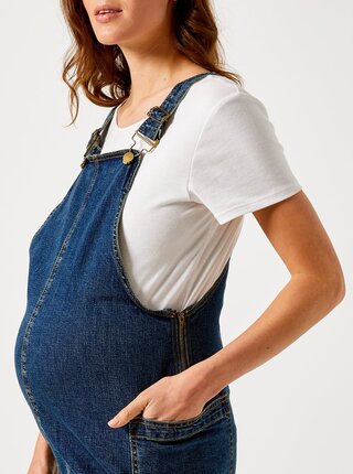 Modré tehotenské rifľové šaty Dorothy Perkins Maternity