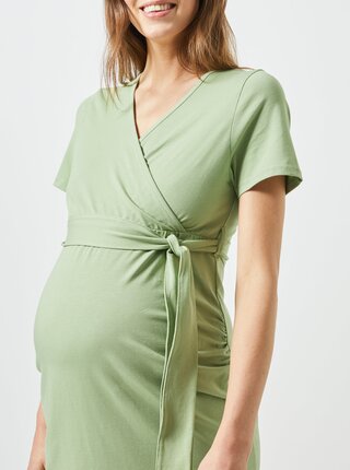 Zelené tehotenské puzdrové šaty Dorothy Perkins Maternity