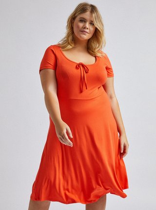 Oranžové šaty Dorothy Perkins Curve