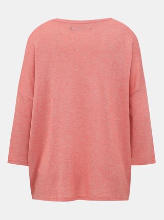 Rúžový ľahký basic sveter VERO MODA Brianna