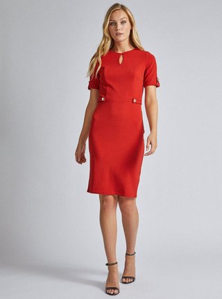 Červené púzdrové šaty Dorothy Perkins