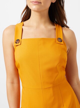 Oranžové puzdrové šaty na ramienka Dorothy Perkins Petite