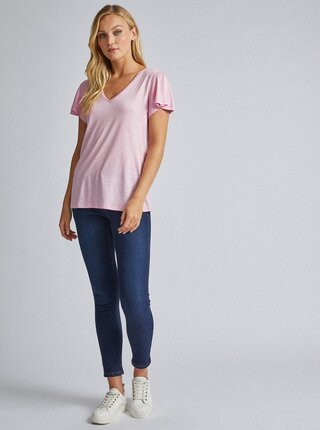 Rúžové basic tričko Dorothy Perkins Tall