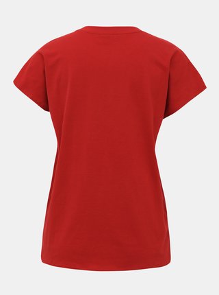 Červené basic tričko Jacqueline de Yong Lennie